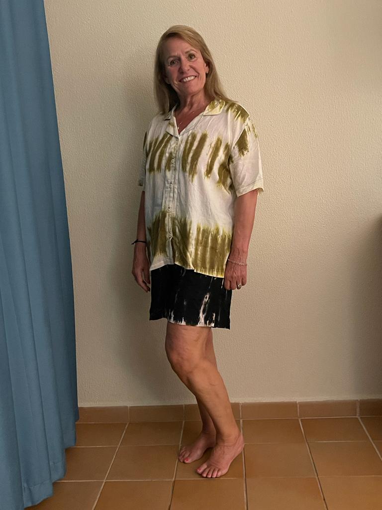 Natural tie-dye Short Sleeve & short pants pyjamas sets